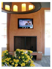 Recessed LCD TV