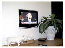 Recessed LCD TV